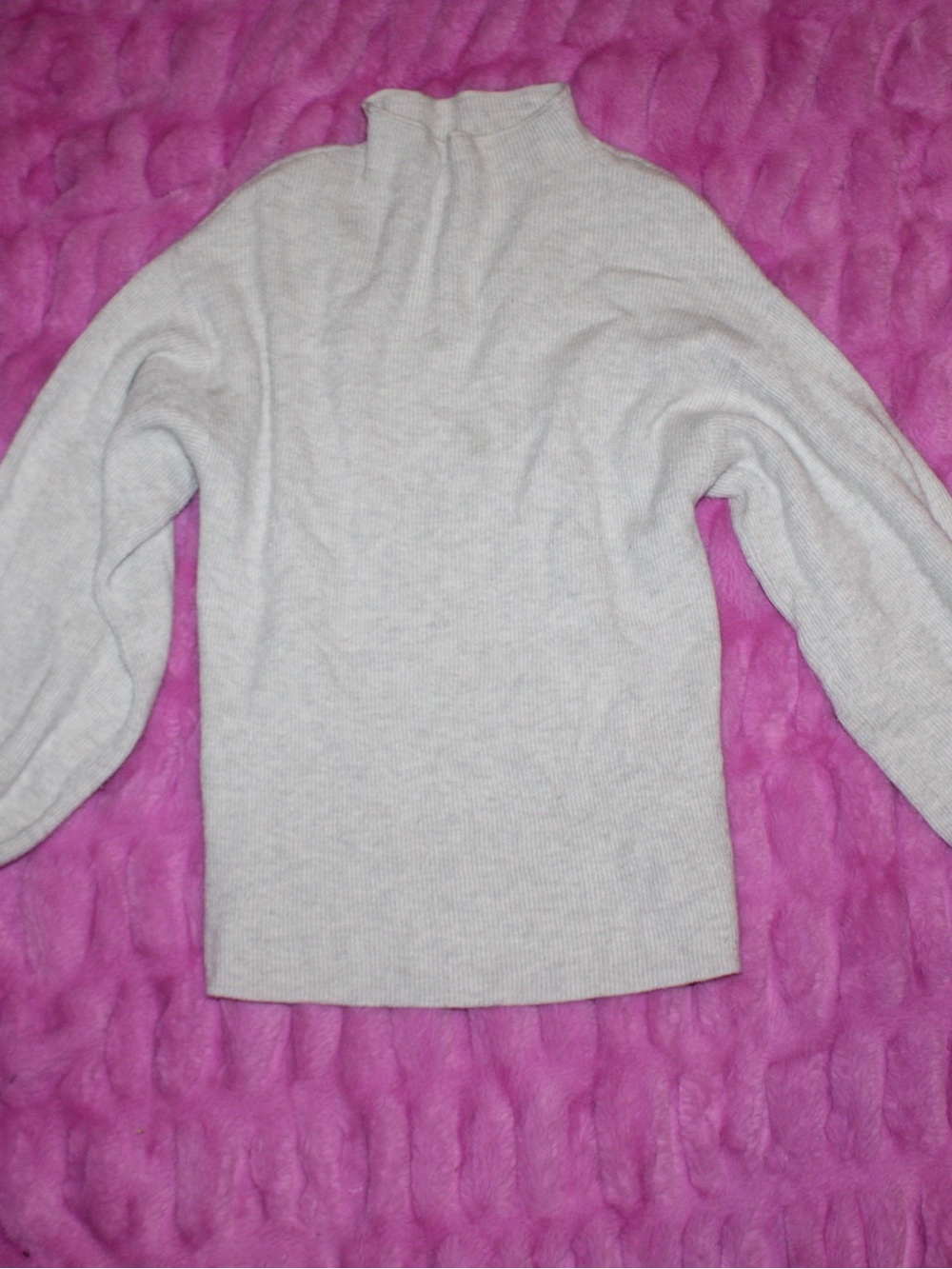 a new day Light Gray Mock Turtleneck Sweater